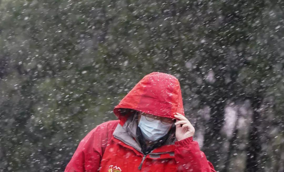 武汉雪落纷飞，冬日的诗意与浪漫绽放