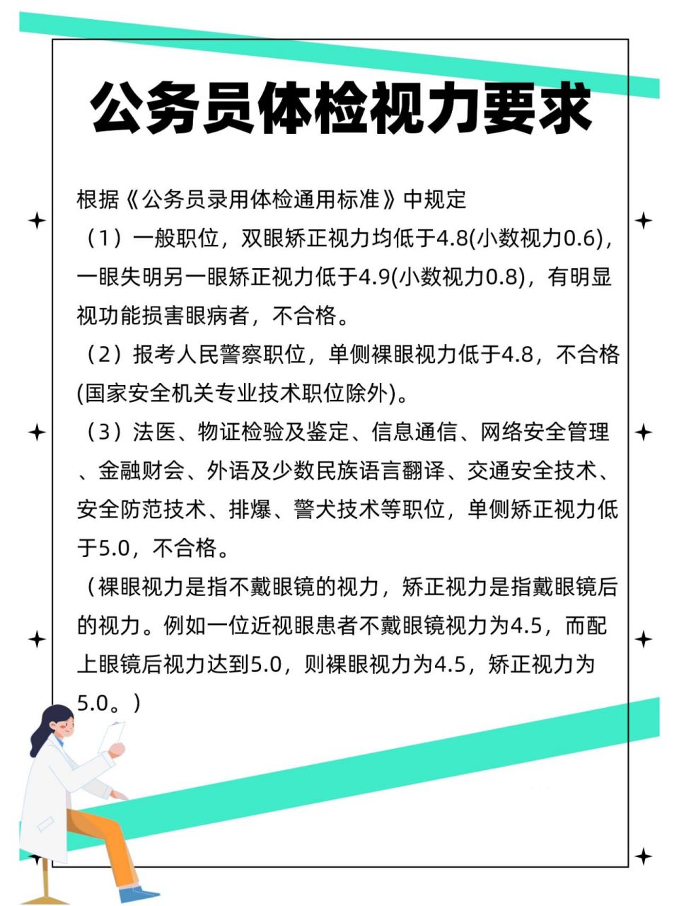 公务员体检视力要求的重要性及其影响分析