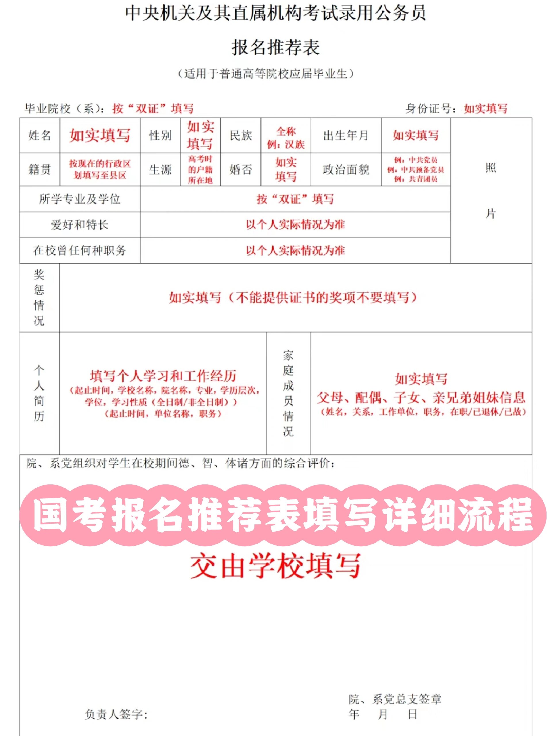 公务员报名表详解，公共职务报考流程全解析